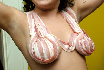 Alas, our bacon was not served in this lovely manner.