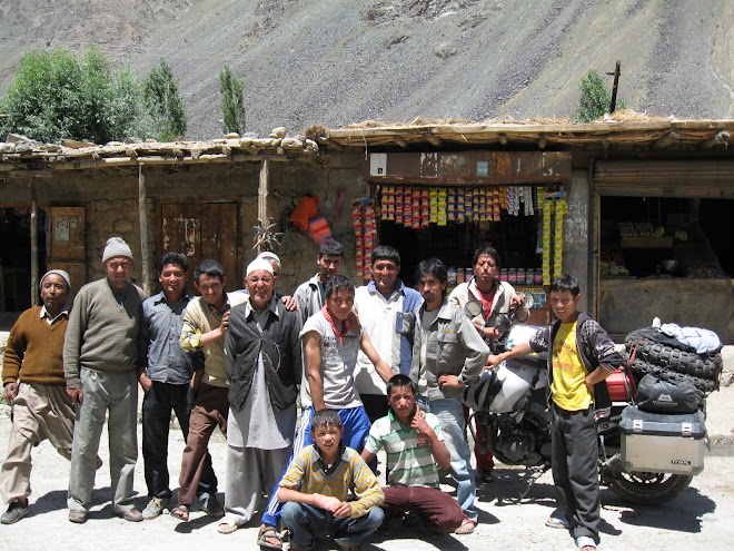 These villagers told us we were on the wrong road!