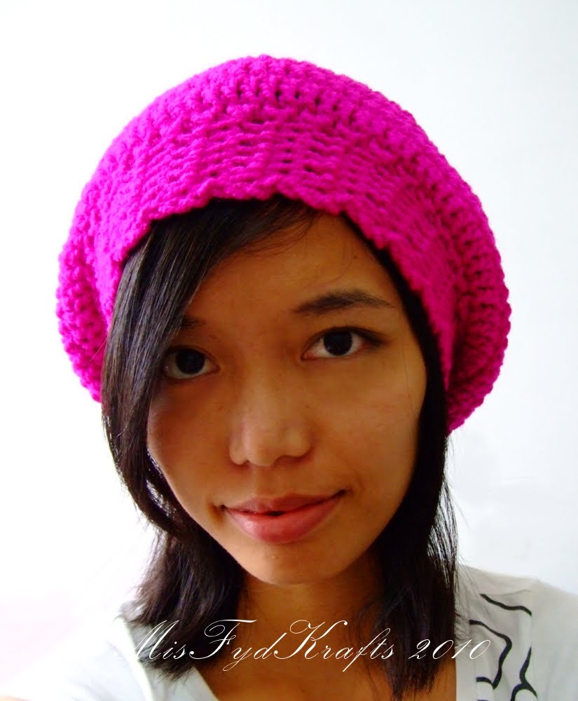 MisFydKrafts Crochet Slouchy Beanie Beret Style