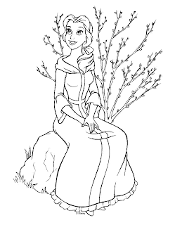Disney Princess Belle Coloring