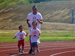 Running Together. Showing The Way....