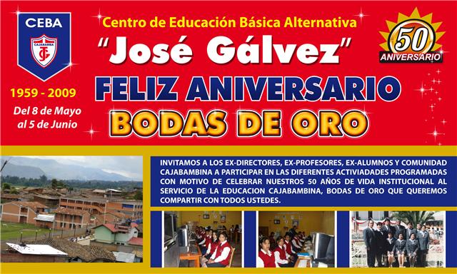 Bodas de oro del José Galvez de Cajabamba