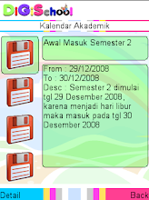 Tampilan Java - Kalender Akademik