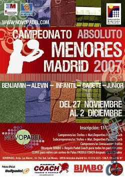 Cartel del Campeonato Absoluto de Madrid de Menores 2007