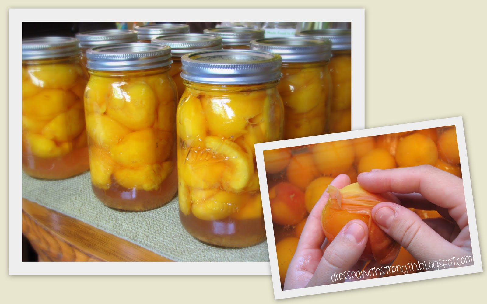 a little of this... {Canning Peaches}