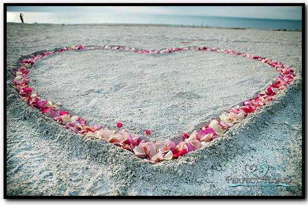 Perfect Florida Beach Wedding Simple Heart In The Sand For A Simple