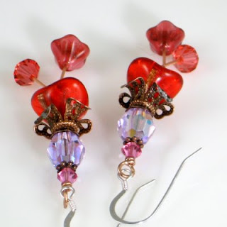 WildBerry Buds Glass Menagerie earrings