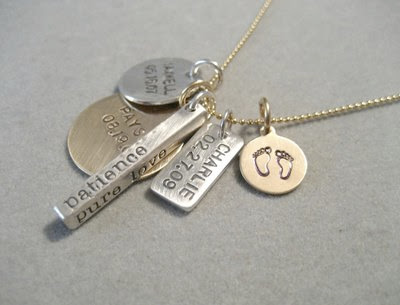 Hand Stamp Jewelry on Things To Come  Hand Stamped Personalized Jewelry