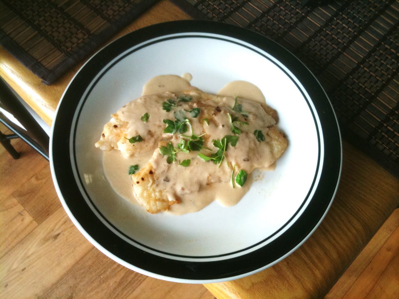 Cooking for One Creamy Tilapia Meuniere
