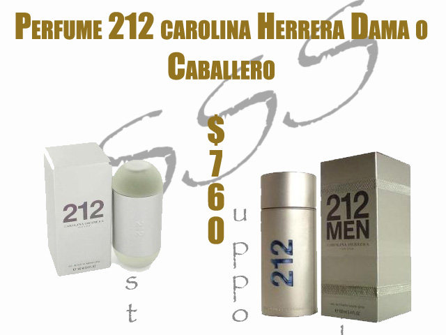 Carolina Herrera para dama o caballero 212***