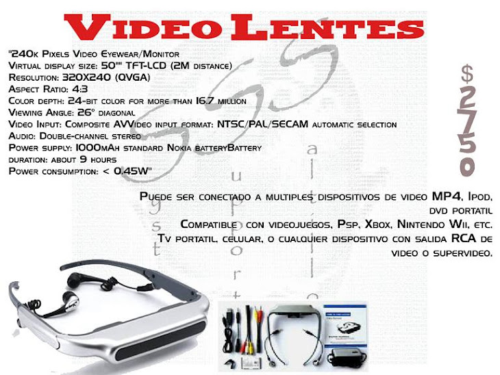 Video Lentes W940 lo mas novedoso***