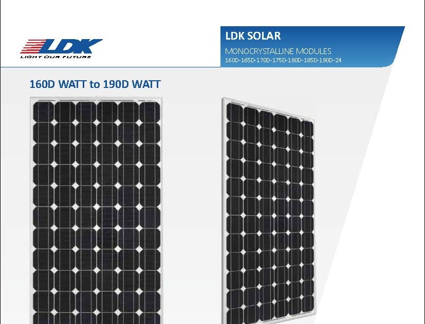 Vico Export Solar Energy (Fotovoltaica) Placas solares de LDK Solar Co