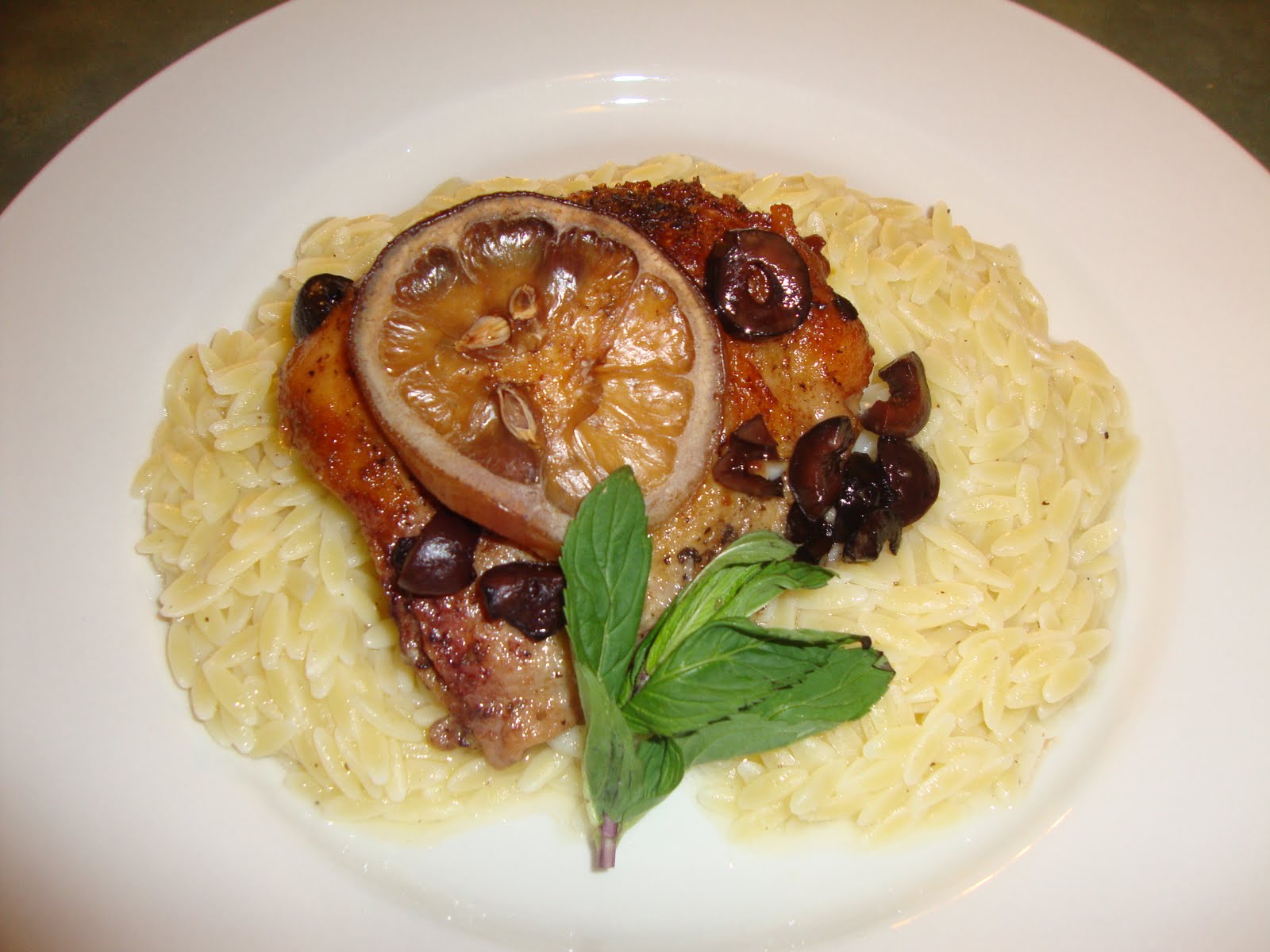 A Busy Mom's Slow Cooker Adventures Greek Chicken with Lemon Orzo