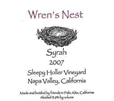Wren's Nest 2007 Syrah