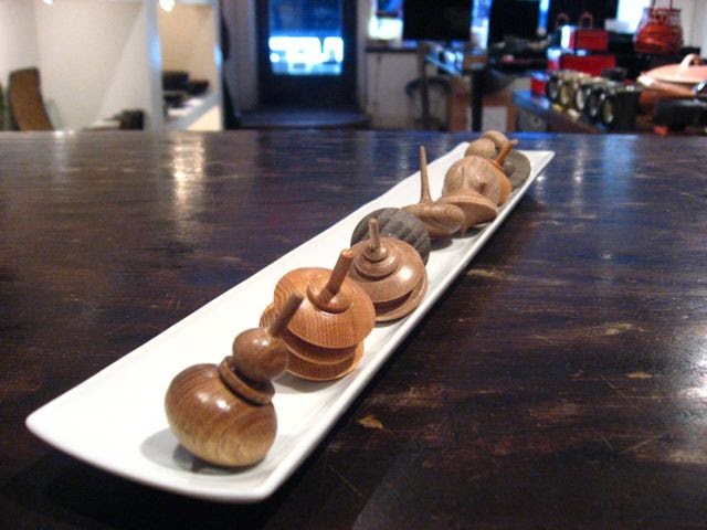 japanese wooden spinning tops