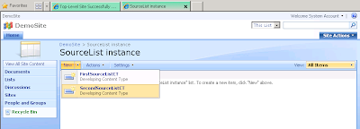 creating items for filtered lookup field