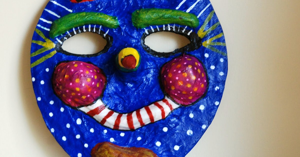 that artist woman How to make a Paper Mache Mask Art Project