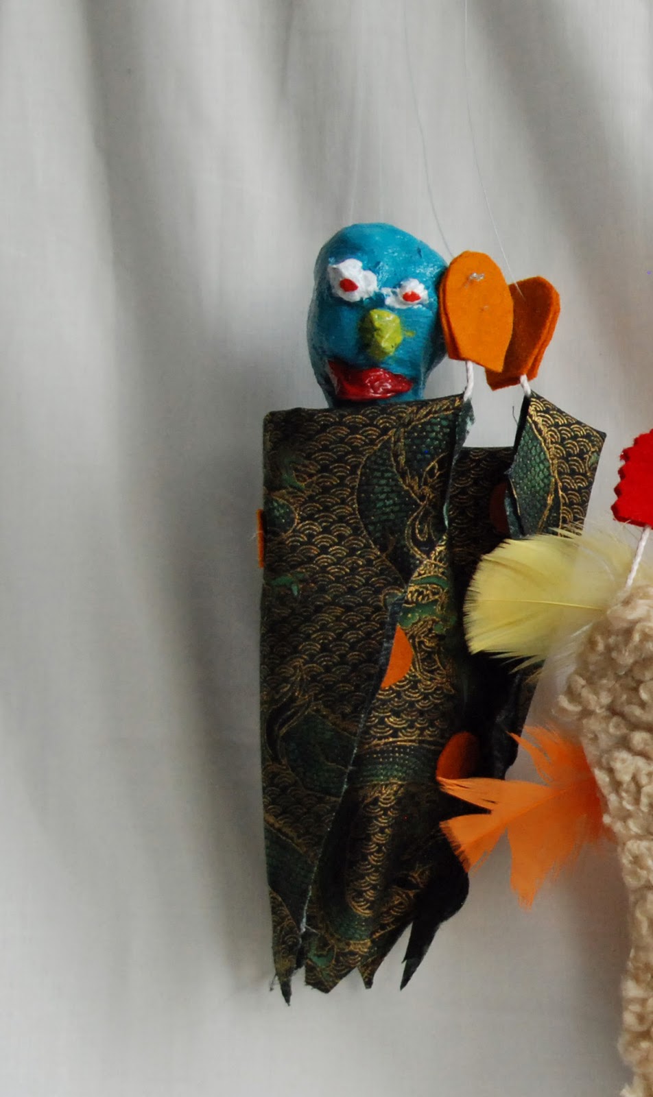 that artist woman Paper Mache Puppets