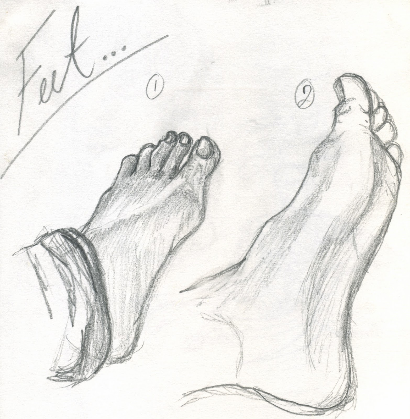 New Sketch Feet Drawing 