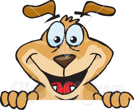 [35279-Clipart-Illustration-Of-A-Hyper-Brown-Dog-Peeping-Up-From-Over-A-Surface.jpg]