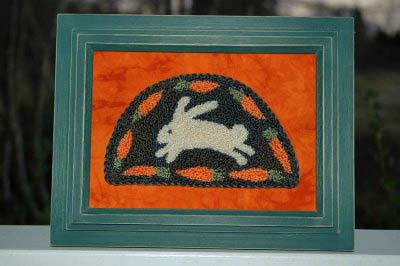 spring bunny needlepunch, from a design in Create and Decorate magazine