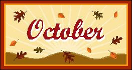 October has arrived!
