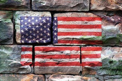 altered American flag photo