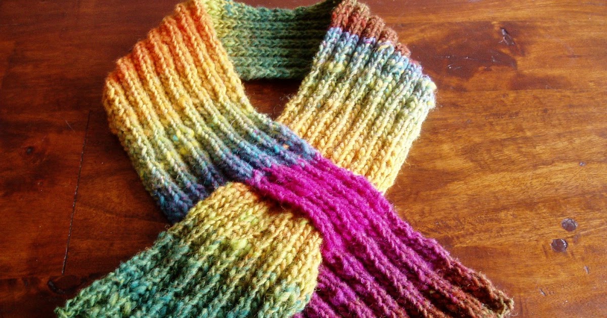 Off jumps jack&hellip; Noro Keyhole Scarf (with pattern)
