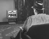 Shamus watching the WSOP on ESPN