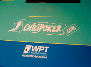 A poker table at WPT Marrakech presented by Chilipoker