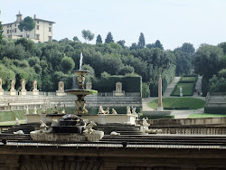 View from the Pitti palace into the garden