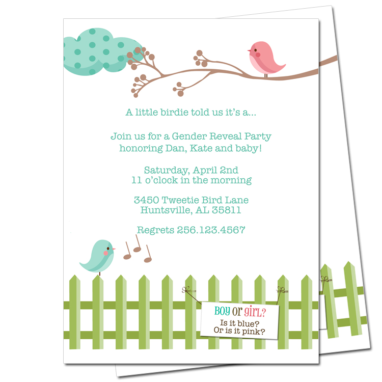 Gender Reveal Party Invitations