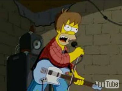 Homer like Kurt Cobain