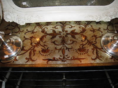 Close up of a painted metal dresser from Pom Pom Interiors