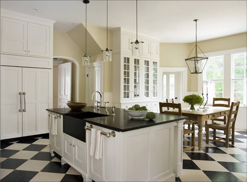 I'm a sucker for black and white diamond floors. I want to do this! I'm a sucker for black and white diamond floors. I want to do this!