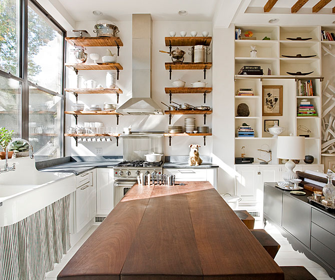 Kitchen with Open Shelving