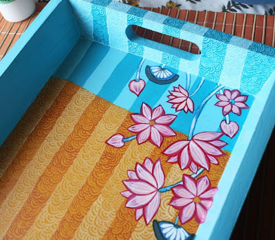 artnlight: My 1st hand-painted tray