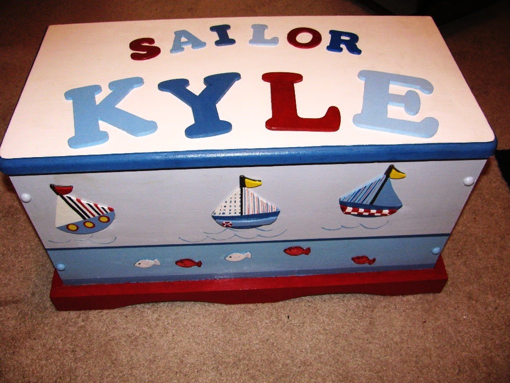 nautical toy box