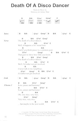 the death of a disco dancer chords