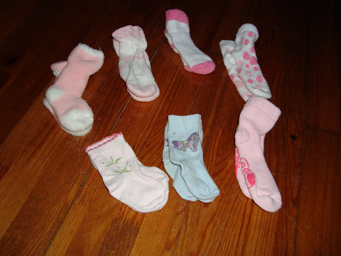 Ref.97: lote de meias de menina ate 3 meses-reservado