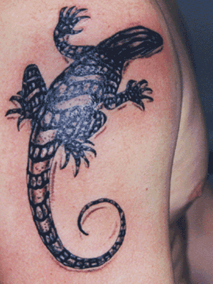 Designs  Lizard Tattoos on 3d Lizard Tattoos Design   Trends Tattoo 2010   Master Of Triball
