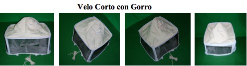 Velo corto con gorro