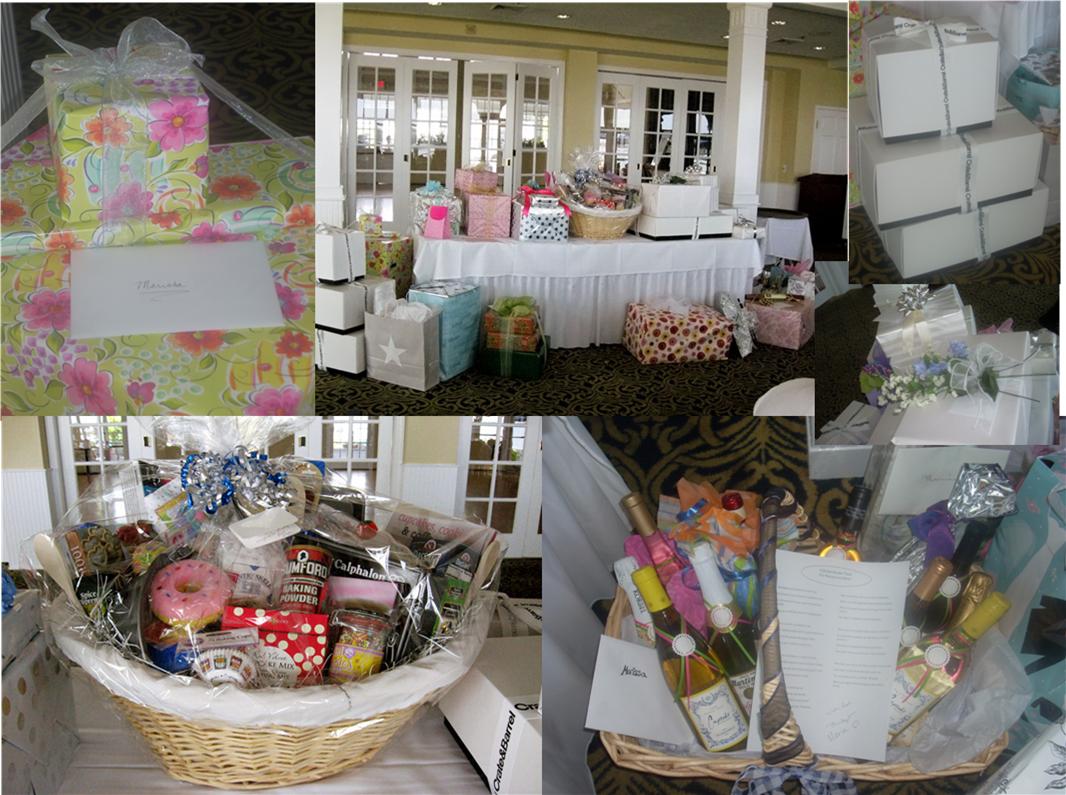 baskets , lists for different themed baskets .... Bridal shower wine ...
