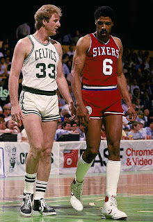 Larry Bird and Julius Erving