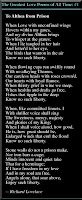 The Greatest Love Poems Of All Time No.: 1 !!!!