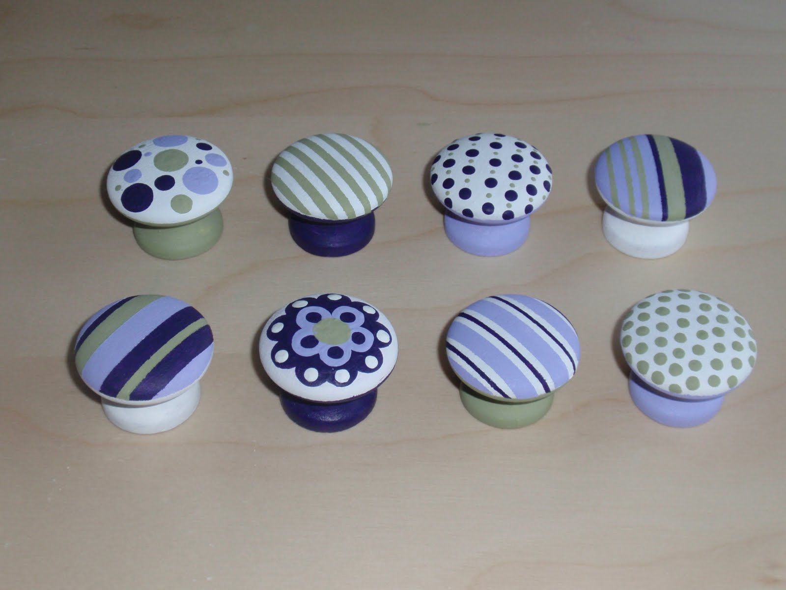 Diary of a Crafty Lady Hand Painted Dresser Drawer Knobs