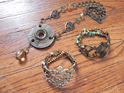 Antique Door Flange Necklace & Antique Drawer-Pull Cuff