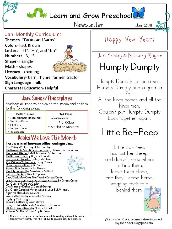 daycare newsletter templates learn and grow designs website january preschool newsletter farms daycare newsletter templates learn and grow designs website january preschool newsletter farms