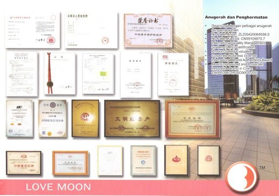 19 CERTIFICATE FOR ANION LOVE PAD
