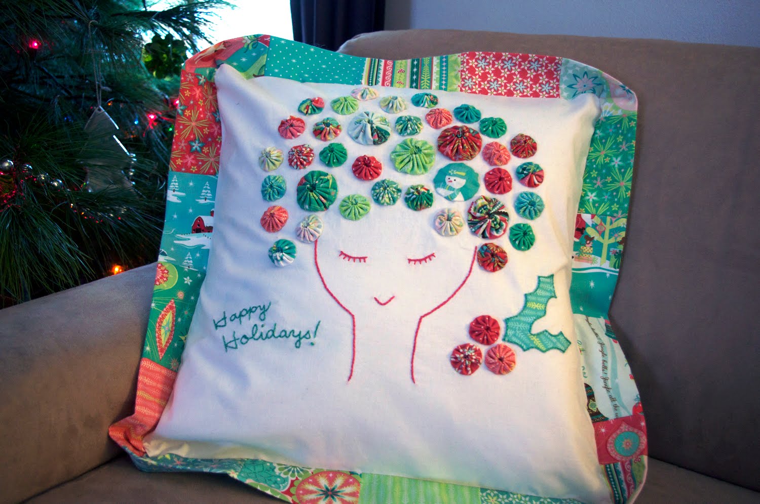modernJax Handmade Gifts Retro Pillow with Flange